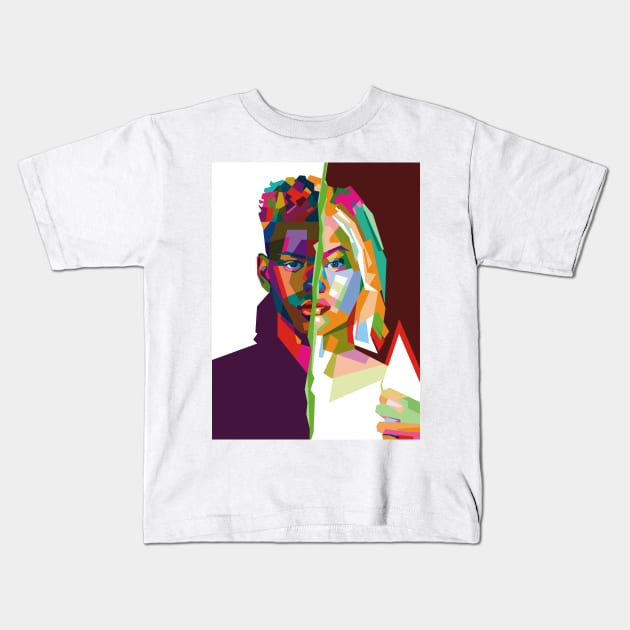 wpap cloack and dagger Kids T-Shirt by pucil03